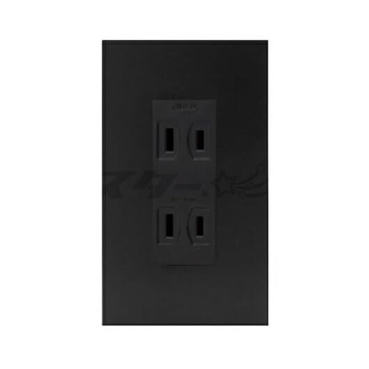 神保電器 NKシリーズ配線器具 埋込ダブルコンセント+1連用プレートセット